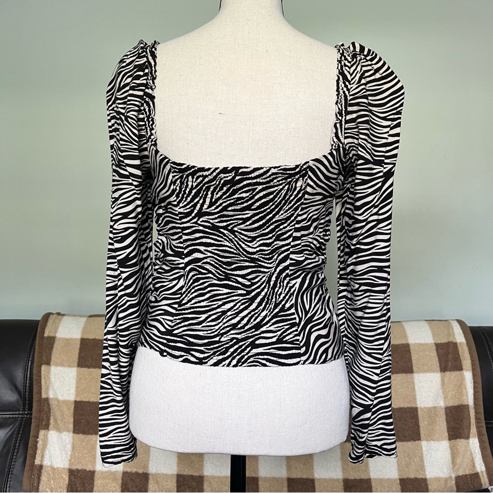 H&M Zebra Print Blouse - image 3